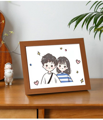 Kit de broderie în cruce pentru cuplu, mic, cuplu drăguț de desen animat, decor pentru dormitor, pentru începători
