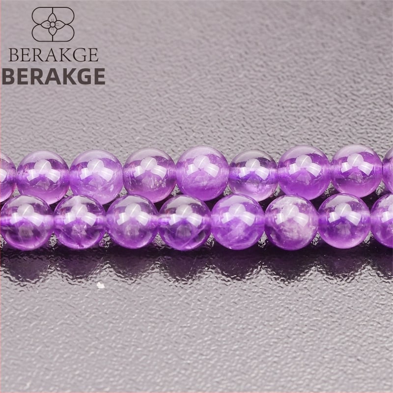 Mărgele din agate naturale albe, agate negre și ametist, 6/8 mm, pentru bijuterii DIY – bile rotunde