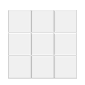 Nordic Bread Brick 9-panel biela tehla 3D nálepka na stenu, samolepiaca, vodotesná do kúpeľne a kuchyne