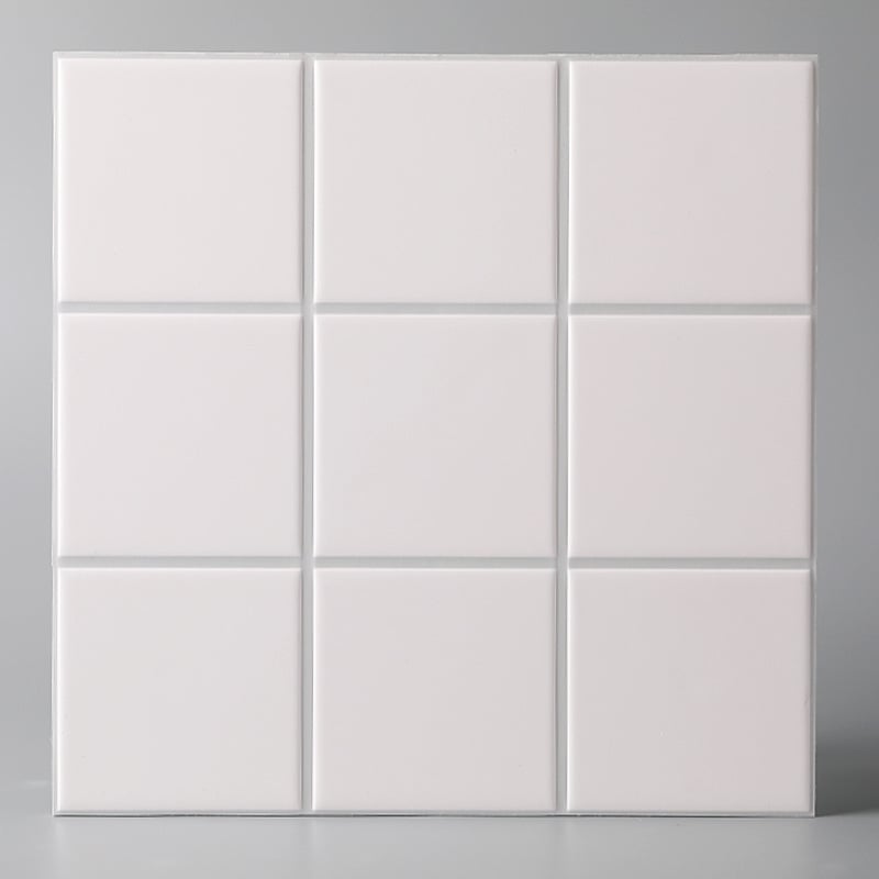 Nordic Bread Brick 9-panel biela tehla 3D nálepka na stenu, samolepiaca, vodotesná do kúpeľne a kuchyne