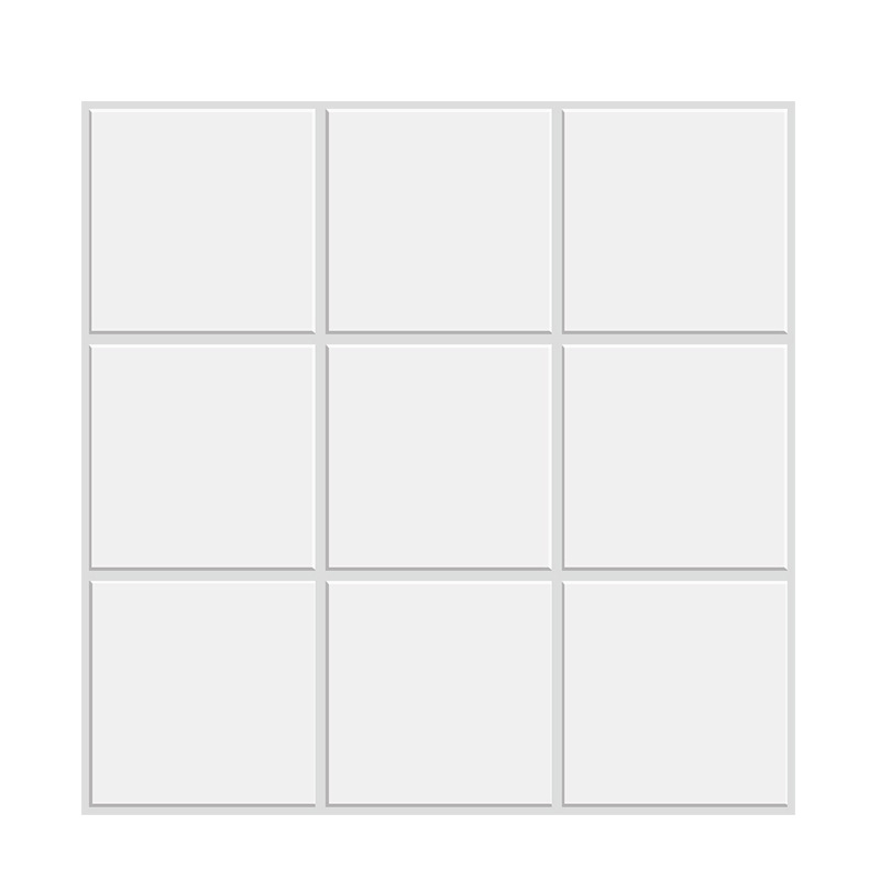 Nordic Bread Brick 9-panel biela tehla 3D nálepka na stenu, samolepiaca, vodotesná do kúpeľne a kuchyne