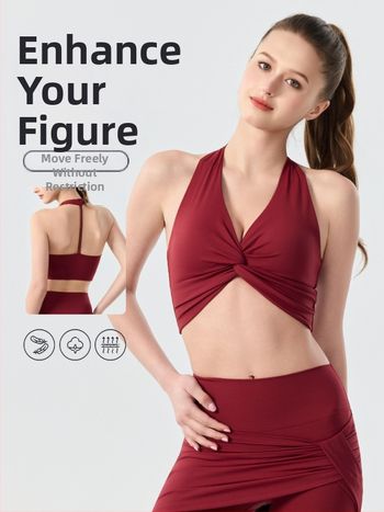 Športová podprsenka all-in-one pre fitness s tlmením otrasov, pilates a jogu