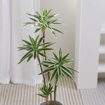 Mesterséges lili-bambusz növény, padlóra szánt kaspó dekor, nappali dekoráció, hamis bonsai ág