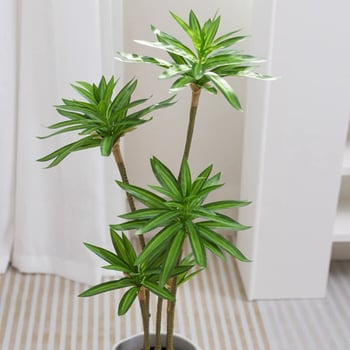 Mesterséges lili-bambusz növény, padlóra szánt kaspó dekor, nappali dekoráció, hamis bonsai ág