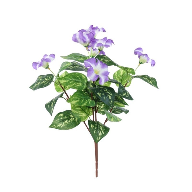 Umelé kvety Morning Glory, umelé rastliny a ovocie – domácka dekorácia, stolný aranžmán