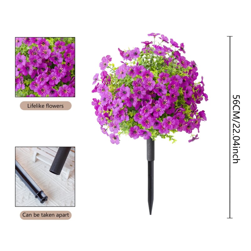 Umjetno stablo cvijeća sa zemljanim čavlima; eukaliptus, kamelija, morning glory i Phalaenopsis orchidea; šareni mali stablo u posudi