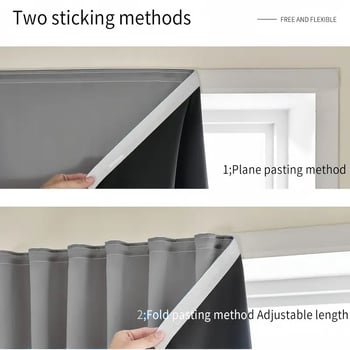 Perdea de balcon cu blackout complet, din poliester, cu Velcro – design modern minimalist, impermeabilă și rezistentă la vânt, blocare a luminii, lavabilă la mașină
