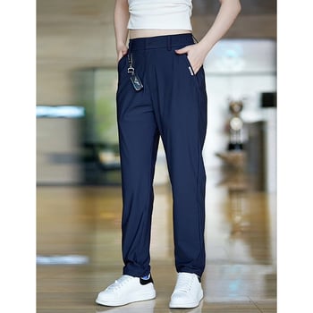 Pánske casual nohavice z Milk Silk, letný ľahký materiál, rovný strih, elastické a priedušné, ľahké podnikové nohavice