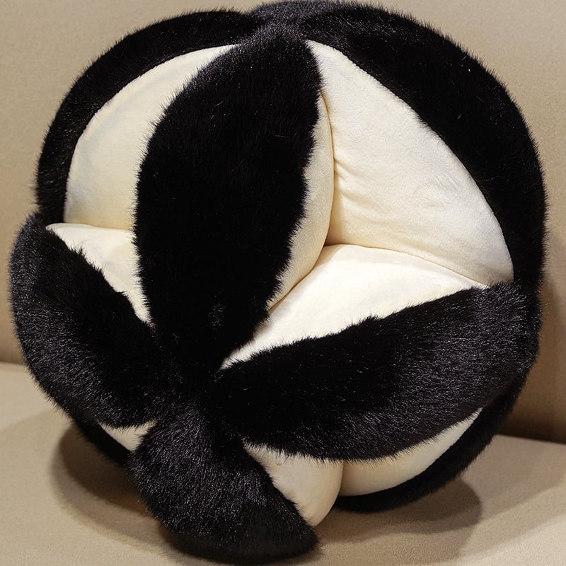 Korejskog stila slatka plišana kuglična jastučnica kremaste boje, teddy fleece, za dnevni boravak dekor