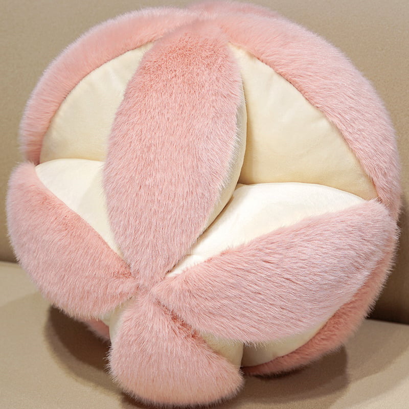 Korejskog stila slatka plišana kuglična jastučnica kremaste boje, teddy fleece, za dnevni boravak dekor