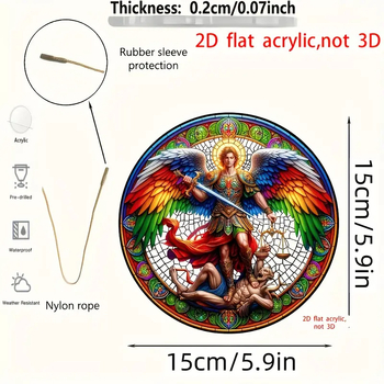 Akrylový prívesok, farebný retro disk, nástenná výzdoba do miestnosti, zachytávač slnečného svetla, snový vesmír