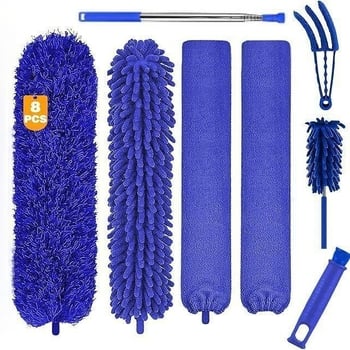 2,8 m perie pentru praf cu pene, extensibilă, electrostatică