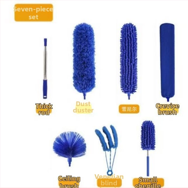 2,8 m perie pentru praf cu pene, extensibilă, electrostatică