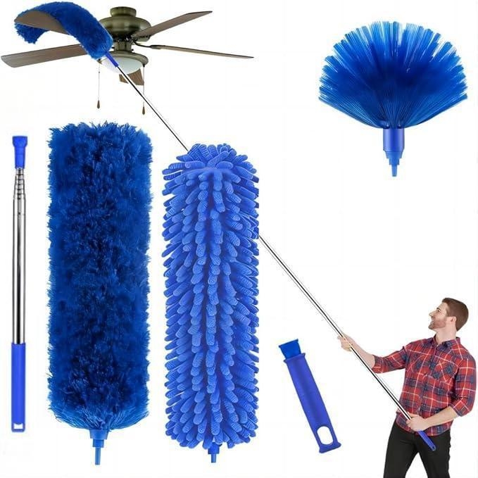 2,8 m perie pentru praf cu pene, extensibilă, electrostatică