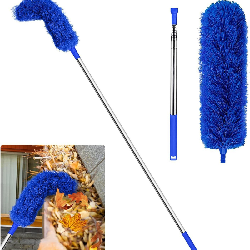 2,8 m perie pentru praf cu pene, extensibilă, electrostatică
