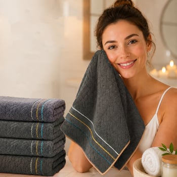 Sada 4 uterák z mikrovlákna, 85% polyester, 15% nylon