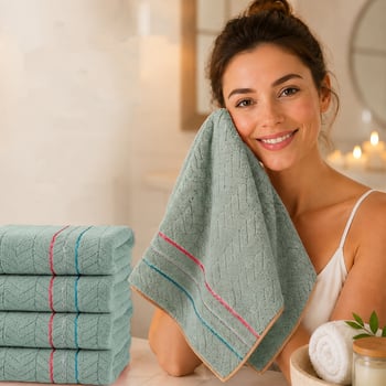 Sada 4 uterák z mikrovlákna, 85% polyester, 15% nylon