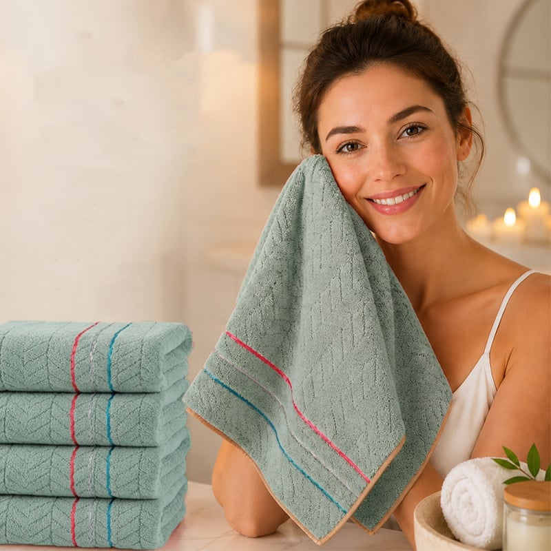 Sada 4 uterák z mikrovlákna, 85% polyester, 15% nylon