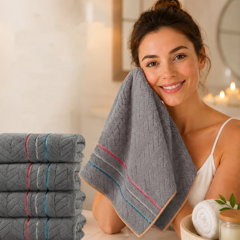 Sada 4 uterák z mikrovlákna, 85% polyester, 15% nylon