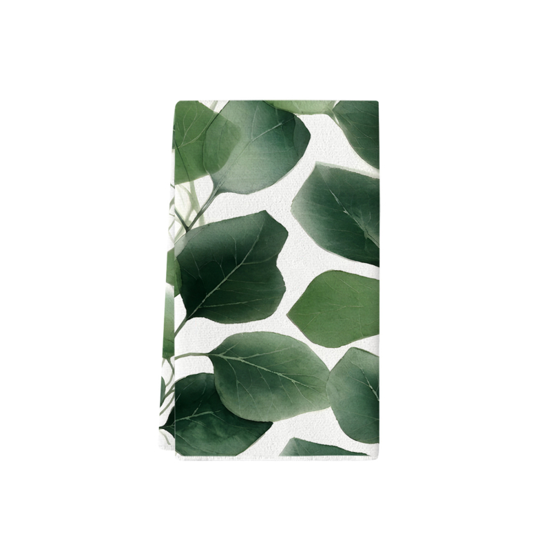 Mikrovláknová utierka na riad s motívmi margarét, monstera, citrón, grejpfrút a olivy