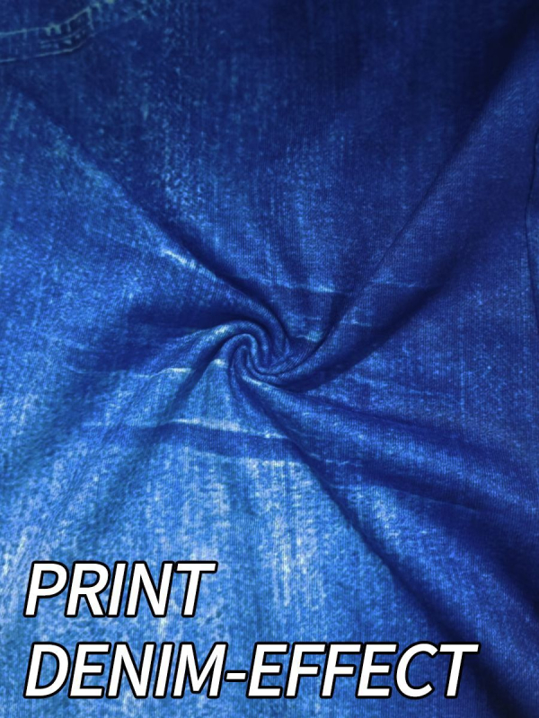 Dámske legíny z Milk Silk s imitáciou denimu, digitálna tlač, každodenné nosenie