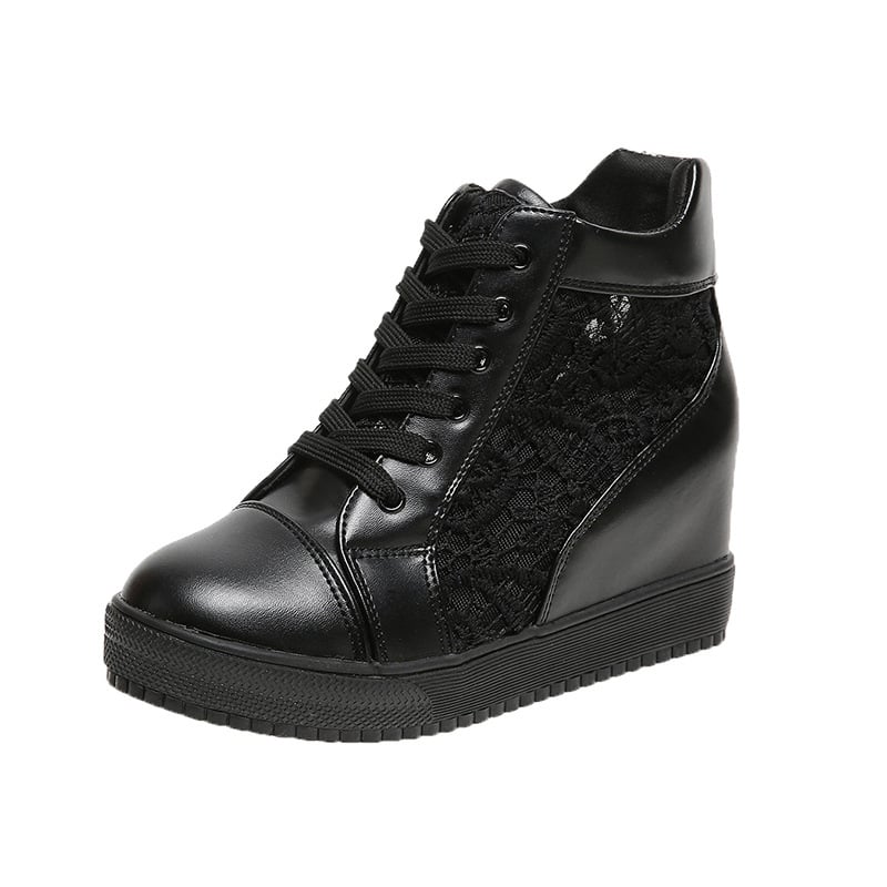 Pantofi sport albi cu șireturi, eleganți și toc plat, vara 2026, noi, eleganți, cu șireturi, cu toc plat, pantofi sport din plasă respirabilă, pantofi casual pentru femei cu șireturi