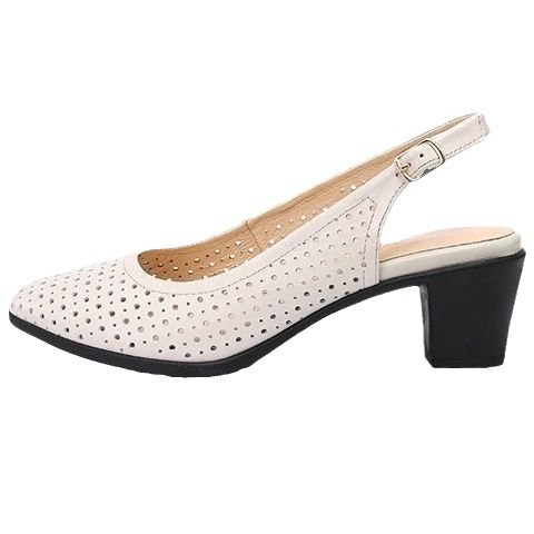 Sandale dama cu vârf închis, plasă pe partea superioară, slip-on, toc tip pană, vară 2025