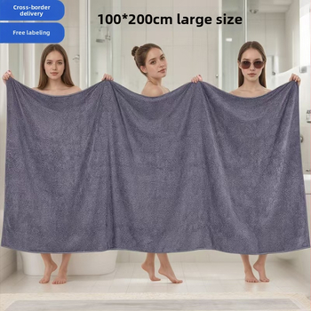 Veľká mikrovláknová osuška na kúpanie 100×200 cm, savá a bez žmolkov, vhodná do salónov krásy a starostlivosti o masážny stôl