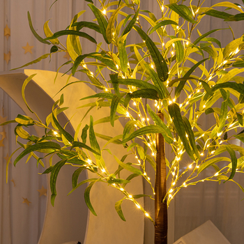 LED kokosový strom, umelá zelená rastlina s listami olív a eukalyptu, osvetlený strom, 1,8 m, vonkajšia dekorácia