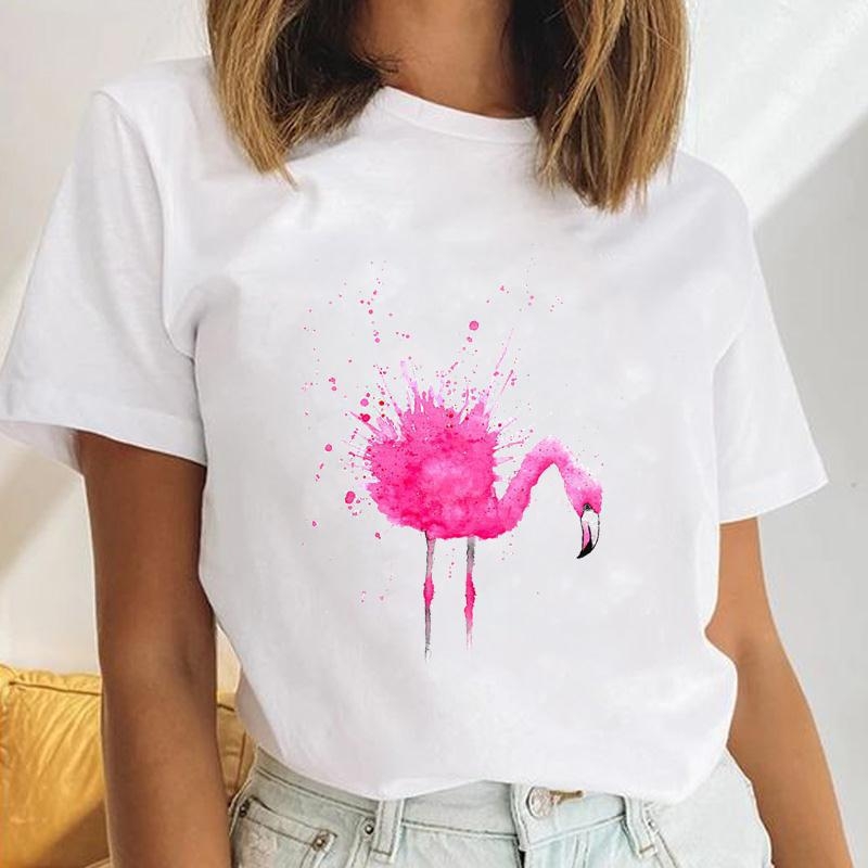 Γυναικείο κοντομάνικο T‑shirt με εκτύπωση καρδιάς και λουλουδιών, μέγεθος plus, ρετρό σχέδιο με γράμματα