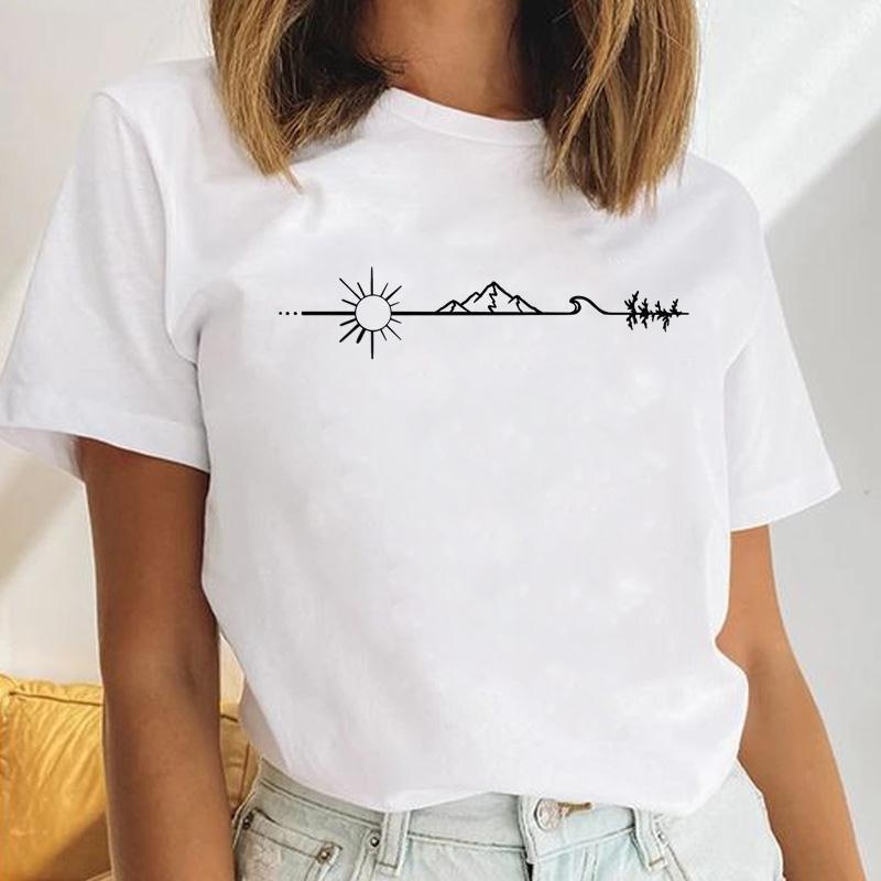 Γυναικείο κοντομάνικο T‑shirt με εκτύπωση καρδιάς και λουλουδιών, μέγεθος plus, ρετρό σχέδιο με γράμματα