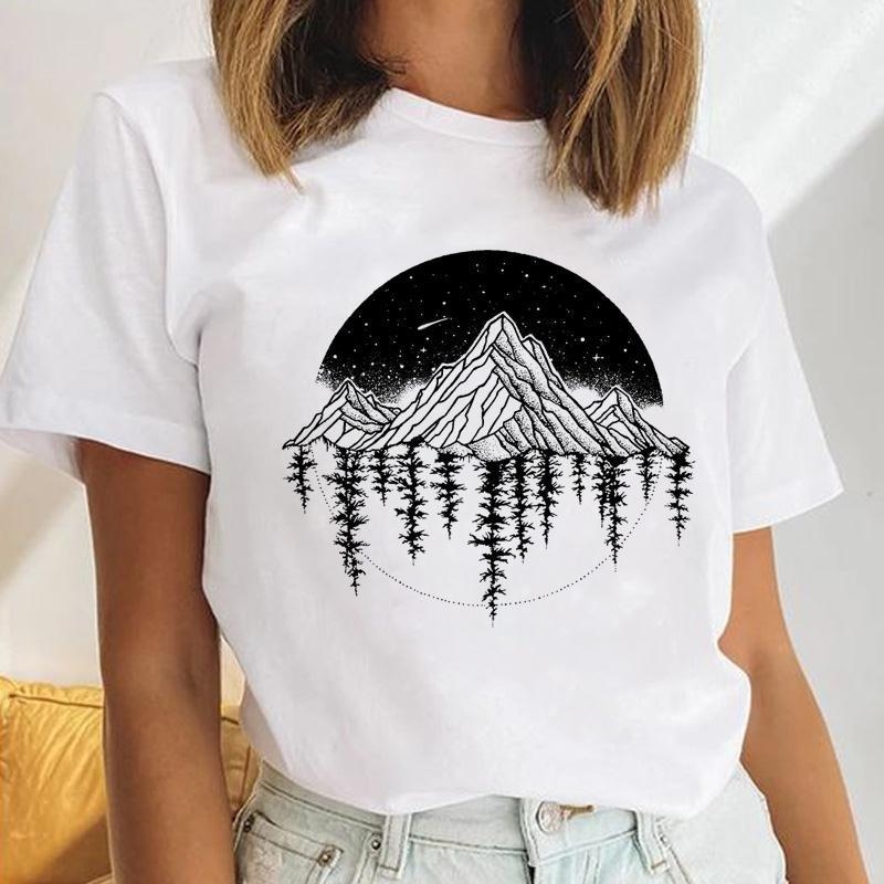 Γυναικείο κοντομάνικο T‑shirt με εκτύπωση καρδιάς και λουλουδιών, μέγεθος plus, ρετρό σχέδιο με γράμματα