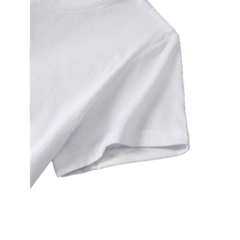 Γυναικείο T-shirt με στρογγυλό λαιμό και κοντά μανίκια, μεταλλικό εκτύπωμα με κεράσια
