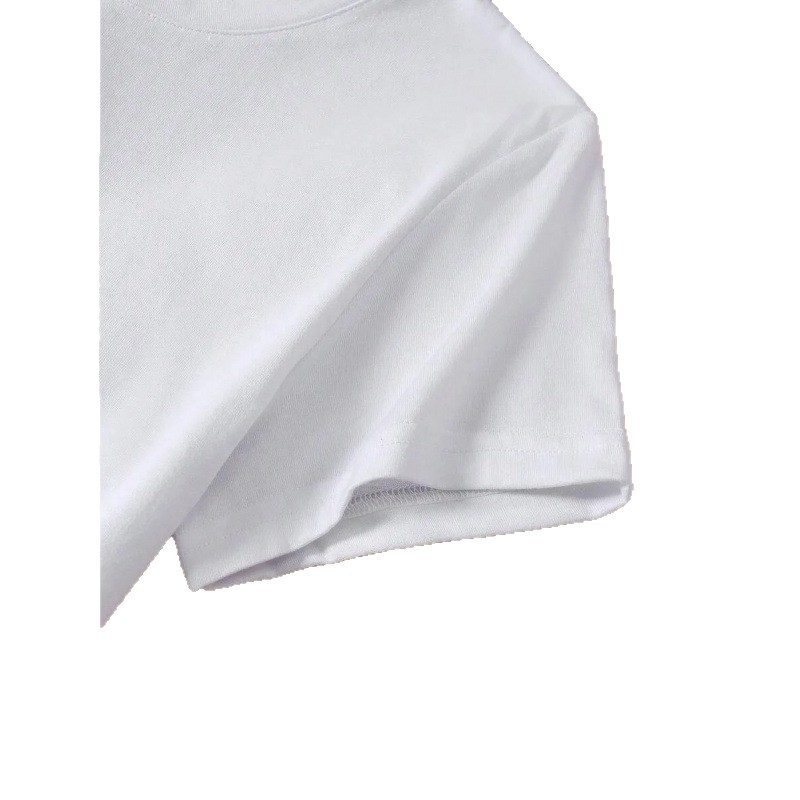 Γυναικείο T-shirt με στρογγυλό λαιμό και κοντά μανίκια, μεταλλικό εκτύπωμα με κεράσια