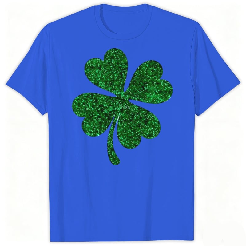 Saint Patrick tričko s krátkymi rukávmi s karikatúrnym potlačou, okrúhly výstrih, letný casual, unisex