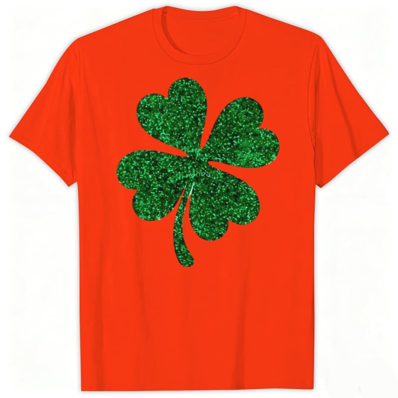 Saint Patrick tričko s krátkymi rukávmi s karikatúrnym potlačou, okrúhly výstrih, letný casual, unisex