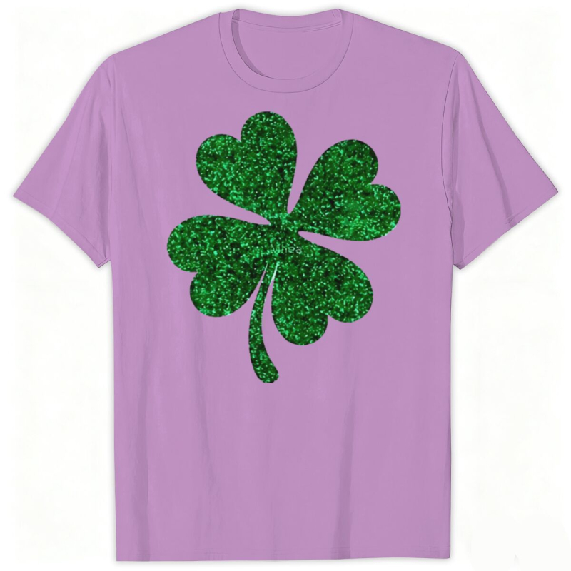 Saint Patrick tričko s krátkymi rukávmi s karikatúrnym potlačou, okrúhly výstrih, letný casual, unisex