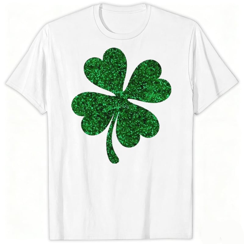 Saint Patrick tričko s krátkymi rukávmi s karikatúrnym potlačou, okrúhly výstrih, letný casual, unisex