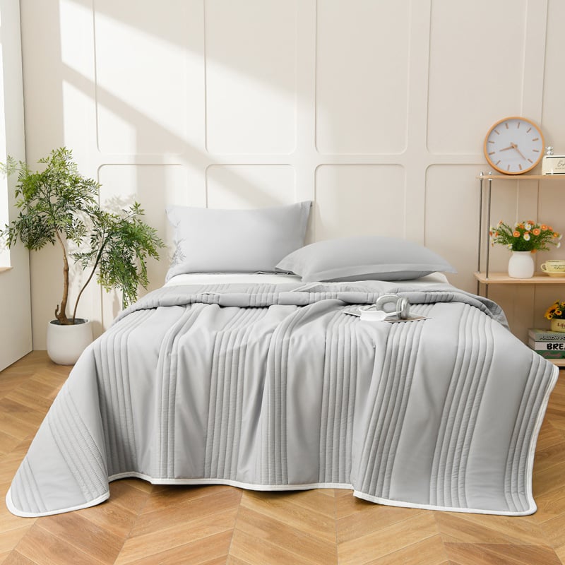 Nyári hűsítő quilt, gépi mosásra alkalmas, vékony töltet, poliészter töltet, anyag kémiai rostból