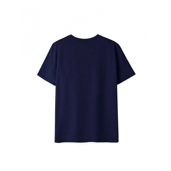 Γυναικείο oversize T‑shirt με στρογγυλό λαιμό, κοντό μανίκι, 100% βαμβάκι, γεωμετρικό μοτίβο, Ευρωπαϊκό μέγεθος