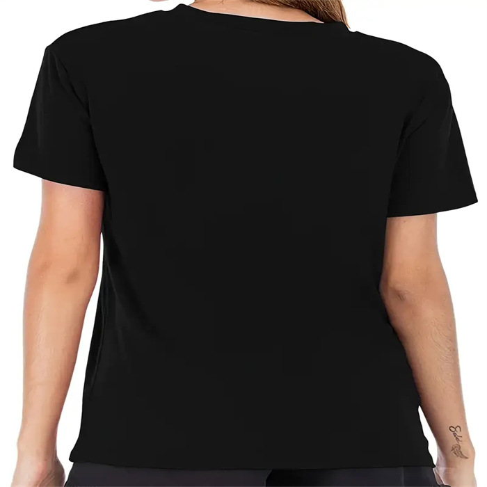 Tricou de vară pentru femei cu imprimeu – casual, drăguț, mâneci scurte, guler rotund, croială lejeră