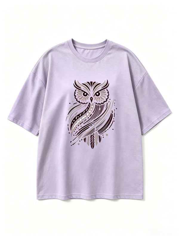 Letné dámske tričko s animal printom, voľný strih, spustené ramená, okrúhly výstrih, krátke rukávy, polyester.