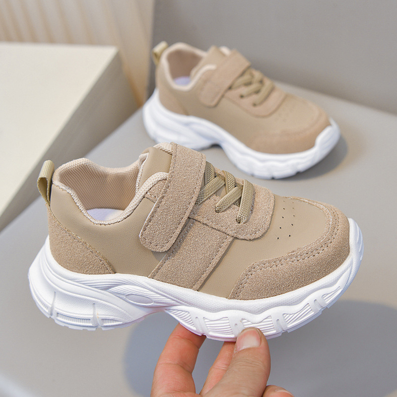 2026 Dječje prozračne bijele tenisice s mrežastim gornjim dijelom, Velcro zatvarač, unisex za proljeće–jesen