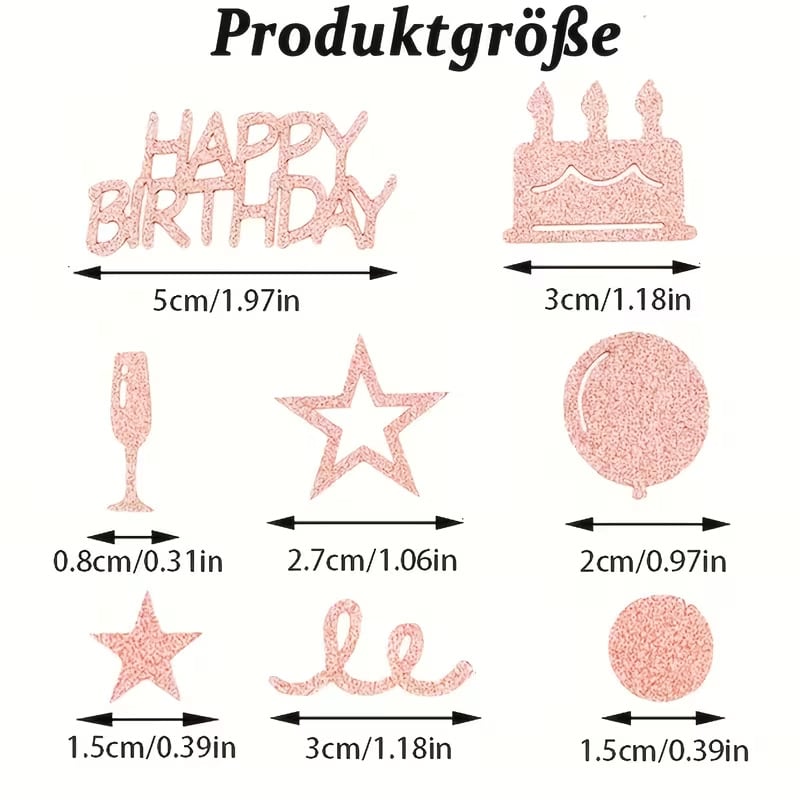 Sada 100 farebných konfiet na oslavu narodenín, na ozdobu stola na párty pre deti aj dospelých