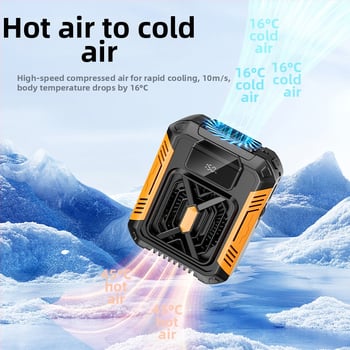 Pásový ventilátor s polovodičovým chladením, mini prenosný klimatizátor pre vonkajšie použitie