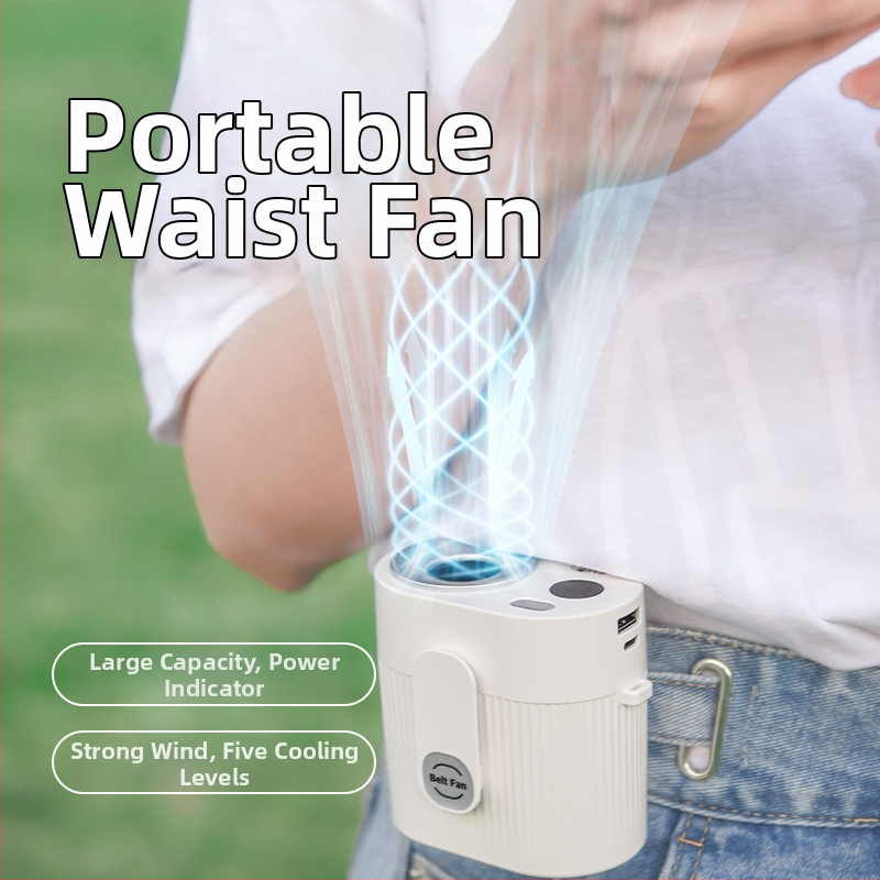Pásový ventilátor pre vonkajšie použitie s veľkou kapacitou batérie a dlhým chodom, prenosný chladiaci ventilátor na turistiku