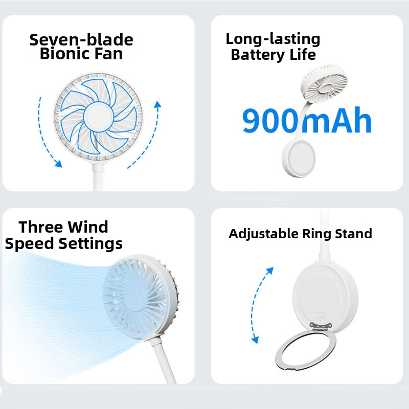 2025 mini klipový ručný ventilátor, USB nabíjateľný, prenosný stolný a vreckový ventilátor