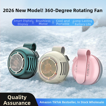 Prenosný bezlopatkový ventilátor s klipom, mini ručný ventilátor na opasok