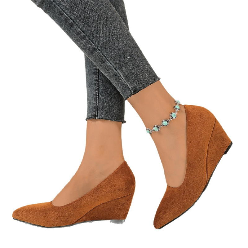 2026 Καλοκαίρι Γυναικείες Γόβες Με Μυτερό Δάχτυλο, Μεσαίο Τακούνι, Επίσημες Γόβες Γραφείου, χωρίς κορδόνια