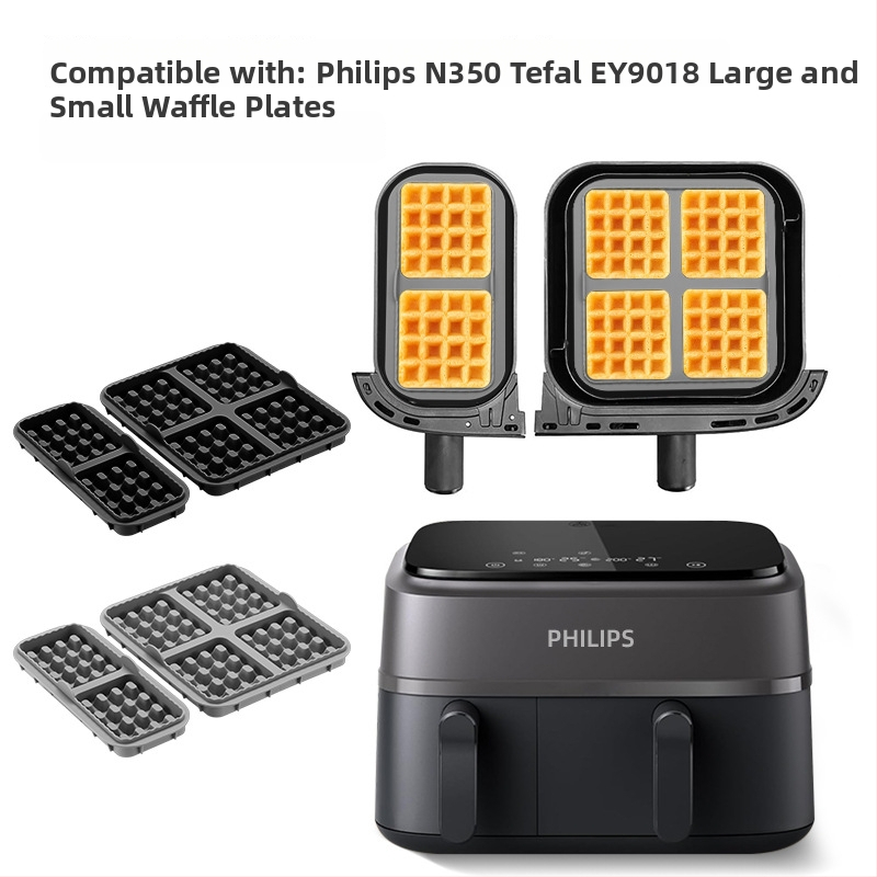 Silikónová forma na wafle do vzduchovej fritézy, kompatibilná s Philips NA35O a Tefal EY9018
